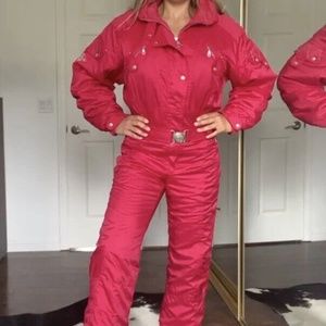 VINTAGE KILLY Neon Retro Snow Ski Snowboard Suit One Piece Womens Size 10